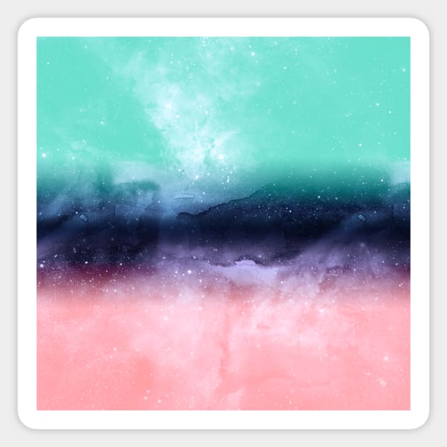 Modern watercolor abstract paint Sticker by InovArtS